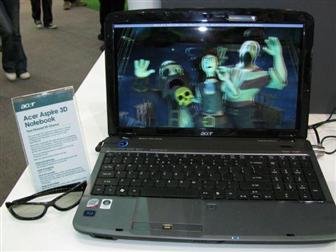 Ноутбук от Acer с возможностью воспроизведения 3D появится в конце октября