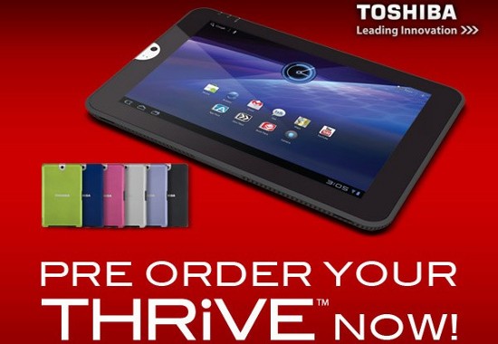 Официальный предзаказ на Toshiba Thrive