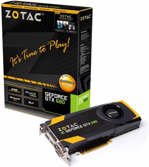 ZOTAC GeForce GTX 680 4 ГБ