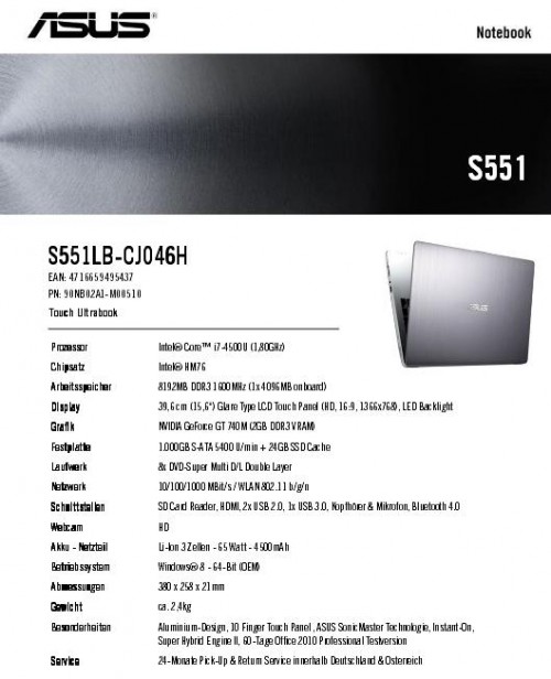ASUS VivoBook V551