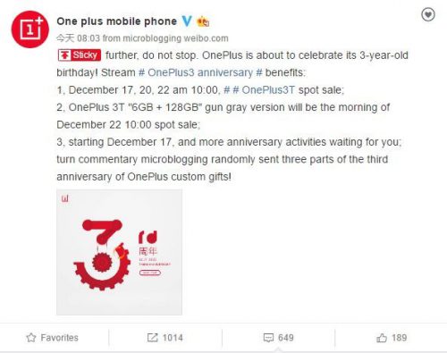 OnePlus 3T